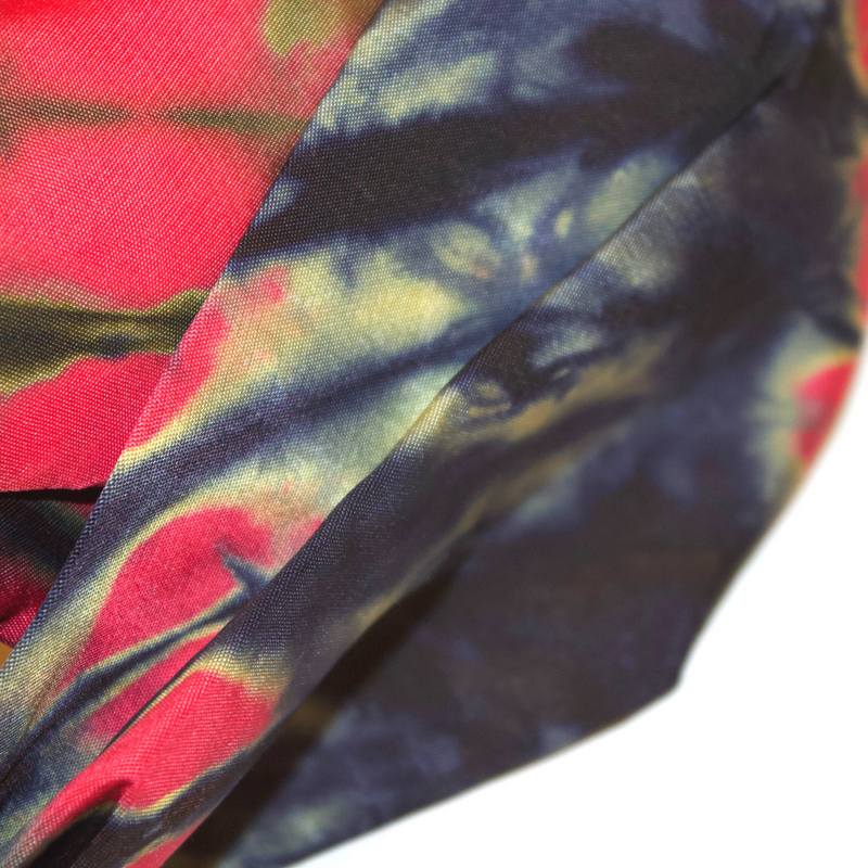 RUBY STORM Silk Hand-Dyed Elastic Back Headband
