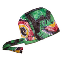 COLOR BURST Satin-Lined Hand-Dyed Scrub Bonnet
