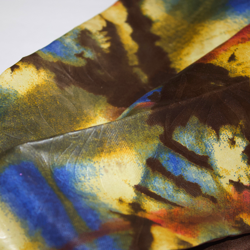 AMAZONITE 8" Wide Hand-Dyed Satin-Lined Headband