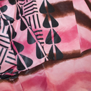 PINK HEARTS Satin-Lined Hand-Dyed Scrub Bonnet